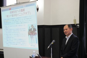 駐橫濱辦事處處長粘信士以「台日關係及地方交流」為題進行演講