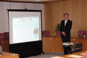 駐處處長粘信士以「台日關係與地方交流」為題向神奈川縣議員發表演說