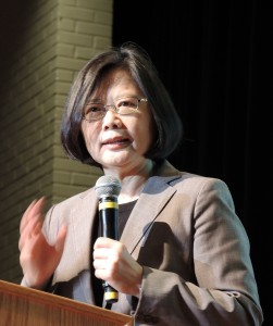 民進党の蔡英文主席(提供:中央社)