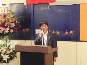 川崎市日華親善協會會長松原成文致詞