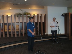 駐那霸辦事處蘇啟誠主持歡迎晚宴,歡迎桃園和宜蘭兩地首長到訪沖繩