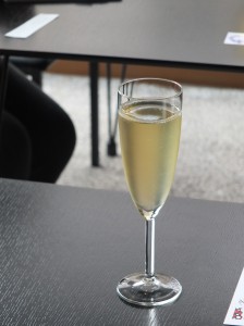 ウェルカムドリンクのスパークリングジャスミンティー