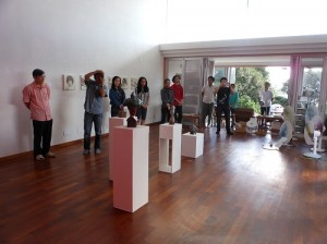 現場展出多位台灣藝術家的作品