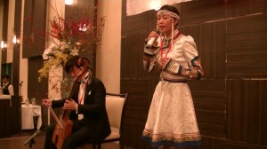 傑人會晚宴上馬頭琴演奏及蒙古民謠演唱