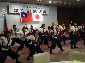 多次訪台表演的關西大學學生社團漢舞 現場熱舞為大會造勢