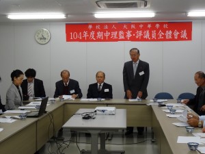 駐大阪辦事處處長蔡明耀出席大阪中華學校理監事會議 感謝理事會、家長會、教職員為僑校付出