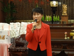 駐大阪辦事處處長夫人林玲玉代表處長出席 感謝大阪佛光山成為慰藉僑胞心靈的所在