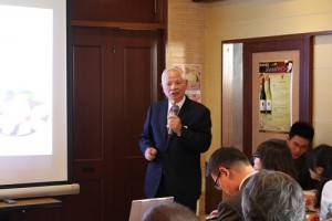 日本關東崇正會會長周子秋則應邀在會中介紹在日客家族群的發展歷史