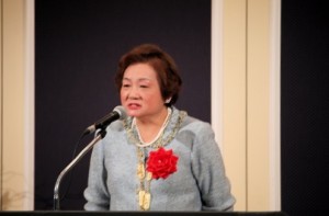 第6屆世華日本分會會長河維寧感謝大家的支持