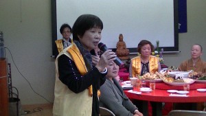 國際佛光會關東協會千葉分會會長則安美希分享佛法體驗