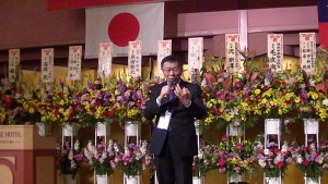 台北市長柯文哲說通常致詞只有三個字:開動了