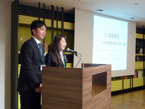 ③研修生の発表は研修先ごとに