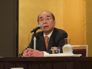 大江会長にエールを送った政治評論家の浅川博忠氏