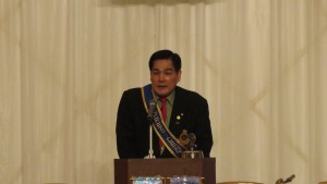 東京御苑服輪社會長黑岩智行歡迎菁華扶輪社來訪
