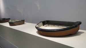從江戶時代的窯裡出土的紡織用陶器