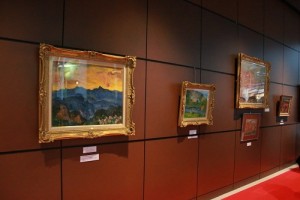 台灣知名油畫家楊三郎的作品首次應邀在私人空間展出，楊星朗盼能藉此讓日本民眾認識台灣藝術