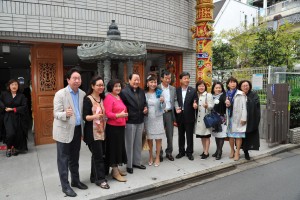 參加日總改選的會長們媽祖廟前合影