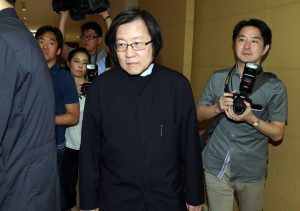 亜東関係協会の会長に就任した民進党の重鎮、邱義仁氏(写真提供:中央社)
