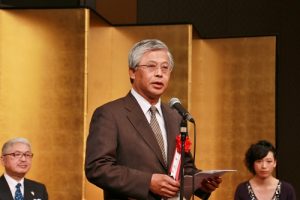 駐日副代表陳調和致詞盼台日圍棋界的交流更加興盛