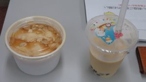協會準備台灣珍奶 豆花 請日本老師學員品嘗
