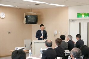 川崎市長福田紀彥致詞歡迎台日企業一起合作