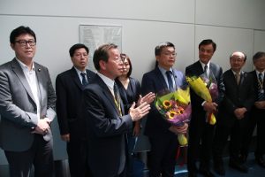 駐日代表謝長廷致詞表示立院訪團訪日代表對台日關係的重視