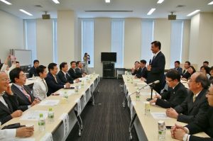 立法院長蘇嘉全表示盼日本也能派曾任總理級的人物至台灣當大使
