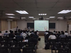 台北大学での講演