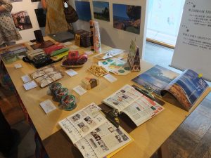 会場で展示された屏東県の特産品