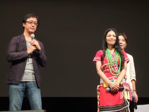 座間市のハーモニーホールで行われた上映会のトークショーにて