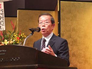 「日台の関係を運命共同体に近づけたい」と述べた謝長廷代表