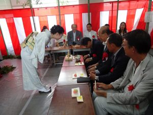 來賓前往茶道教室體驗日本文化