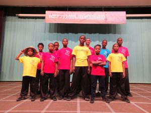 アフリカ・レソト王国の孤児１１人による日本感謝の公演