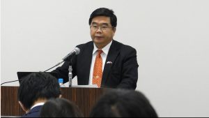 台北駐福岡経済文化辦事處の戎義俊處長(総領事)