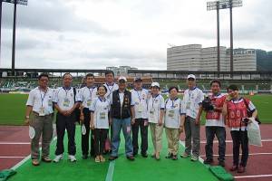 台中市政府・台中市サッカー協会一行ら