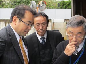 家系が台湾と深いつながりを持つ楠田議員(左) 家系が台湾と深いつながりを持つ楠田議員(左)