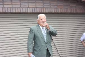 中津川後援会長代行である中川巌氏