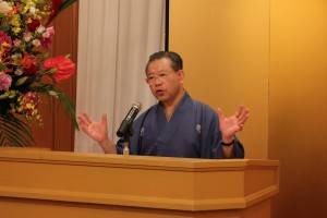 「八田与一物語」を語る一龍斉貞花氏