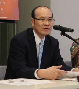 台北駐日経済文化代表処の顧問兼台北文化センター長の朱文清氏