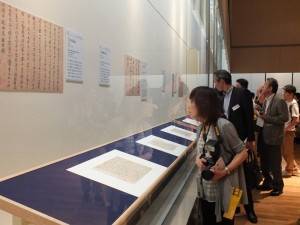 這次有許多書畫文物展出,對於喜愛書法的日本民眾來說相當有吸引力