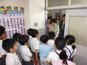 黃碧端也特別與學生進行互動