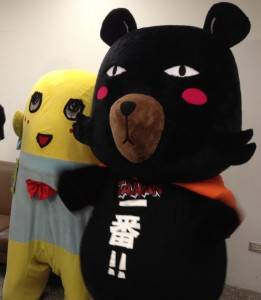 ふなっしーとOh!Bearが夢の共演(写真提供:台湾観光局)