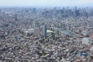 地上350メートルからの風景