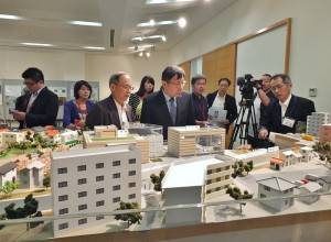 柯文哲一行人到神田川環狀七號線地下調節池參訪