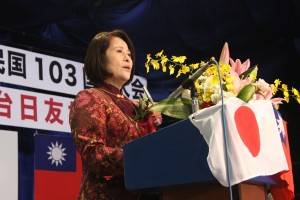 山梨台湾総会の余麗玉会長