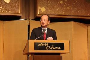 「今後も日台間の経済連携協定の締結に向け努力していきたい」と語った沈代表
