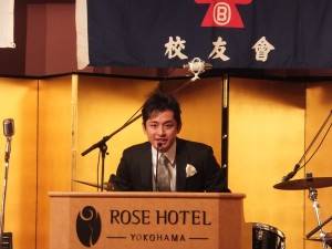橫濱中華學院校友會會長譚豪健致詞表示將盡力為母校服務