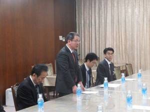 橫濱市副市長渡邊巧教致詞歡迎ＩＴＩ研習生