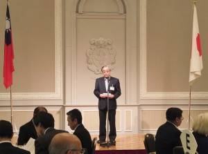 遠州日華親善協會副會長藤井靖弘致詞肯定台日交流熱絡