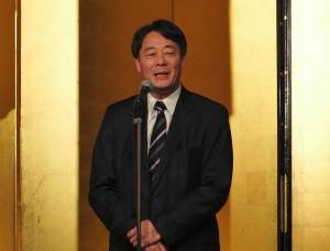 前日本民主黨代表海江田萬里應邀與會致詞